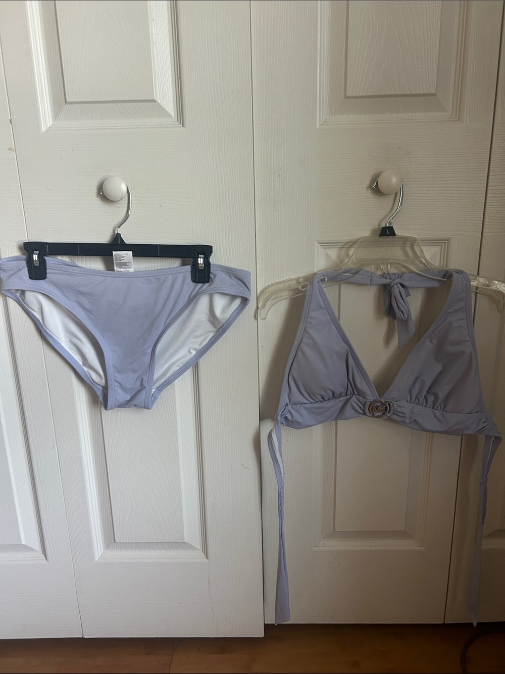 Michael Kors Light Lavender Tie-Back Bikini Set